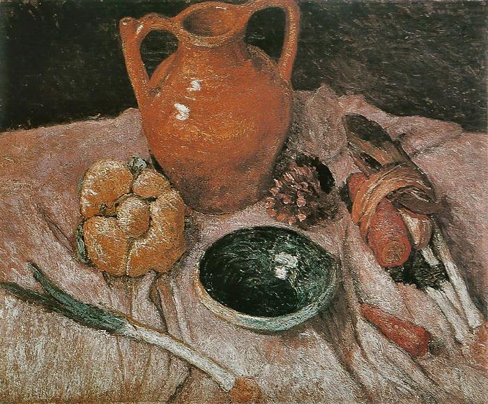 Paula Modersohn-Becker Still life with yellow jug oil painting picture